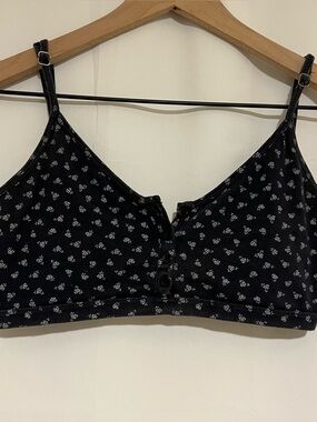 Brandy Melville Navy Floral Bralette